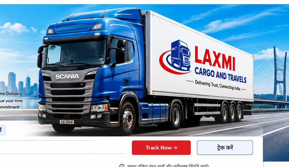 Laxmi Cargo truck delivering across India